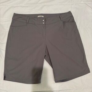 Adidas Mens Golf Shorts Grey Performance Activewear Sz 16 Regular Fit 10" Inseam